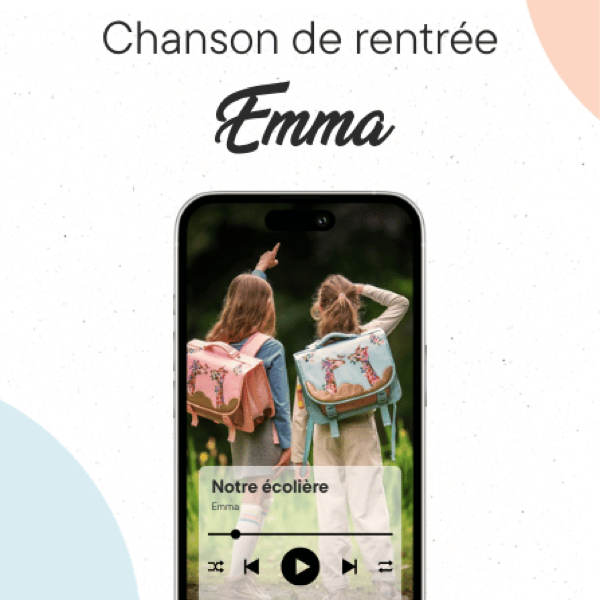 Chanson personnalisée pour sa rentrée scolaire - image produit 1